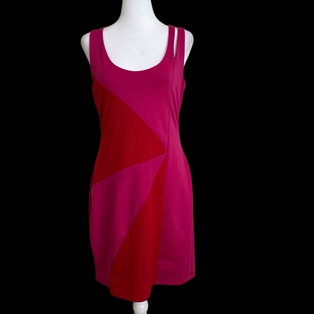 Bar III Sleeveless Dress Hot Pink Size L NWT - Picture 5 of 9
